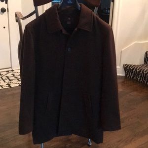 Toscano Brown Wool Dress Coat - Hall’s Kansas City